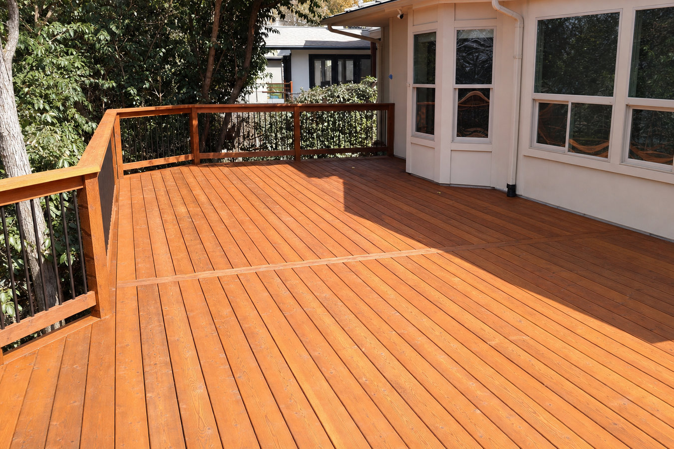 Cedar wood deck construction in Casa Grande, AZ